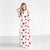 Christmas Dresses - Long Sleeves Red Dots Printed Dress