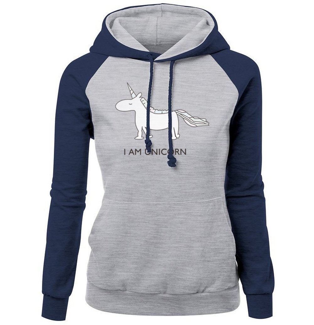 Women Hoodies - Women Hoodie Series Unicorn Cartoon Icon Super Cute Fleece Hoodie