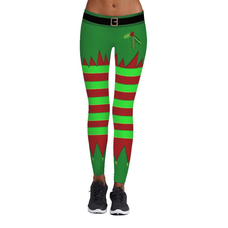 Christmas Leggings - Women 3D Xmas Theme Elastic Legging