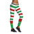 Christmas Leggings - Women 3D Xmas Workout Elastic Stripe Legging