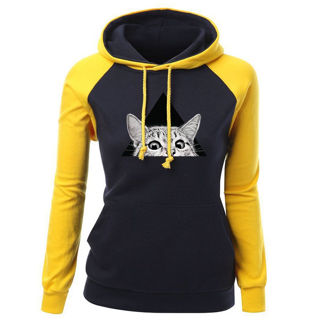 Women Hoodies - Women Hoodie Series Pet Cat Super Cute Fleece Hoodie