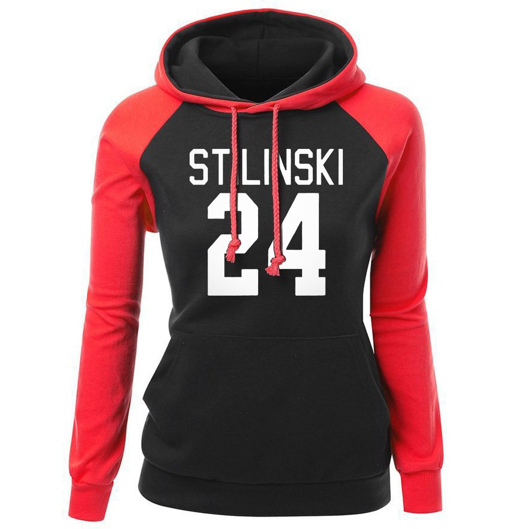 Basketball Hoodies - Women Basketball Hoodie Series 24 Numbering Fleece Hoodie