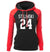 Basketball Hoodies - Women Basketball Hoodie Series 24 Numbering Fleece Hoodie