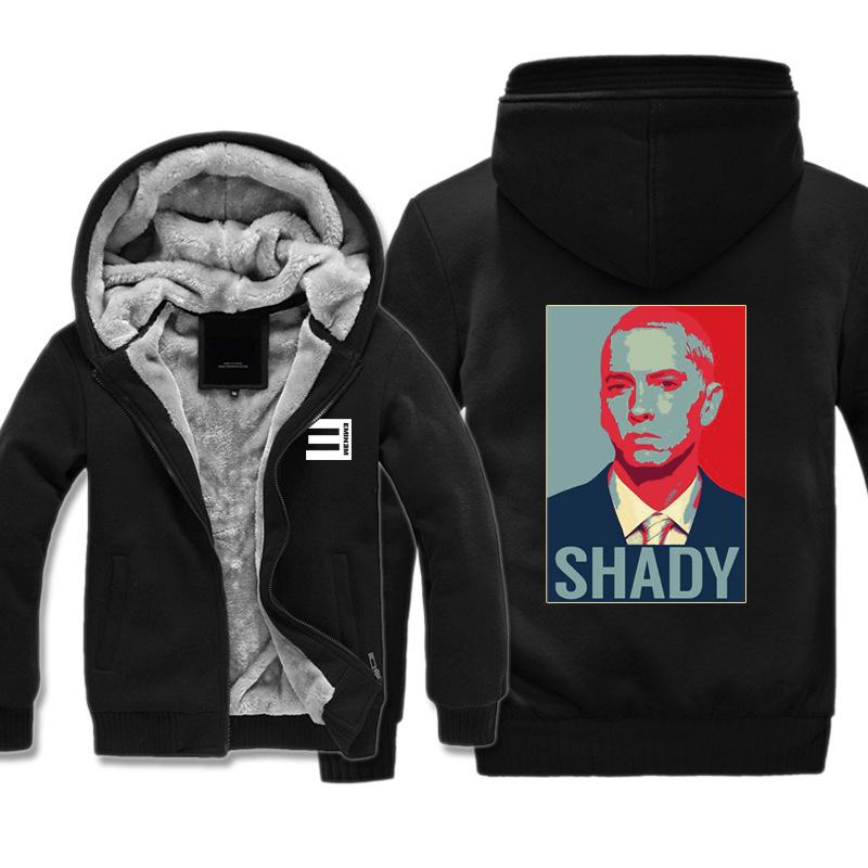 Eminem Jackets - Solid Color Eminem Slim Shady Super Cool Fleece Jacket