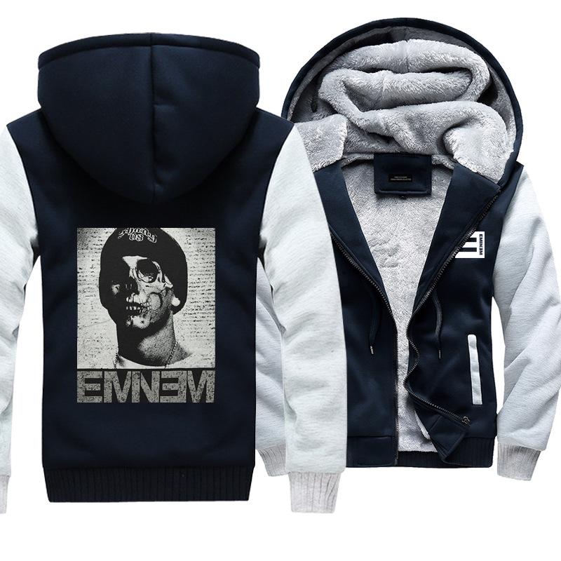 Eminem Jackets - Solid Color Eminem Series Super Cool Fleece Jacket