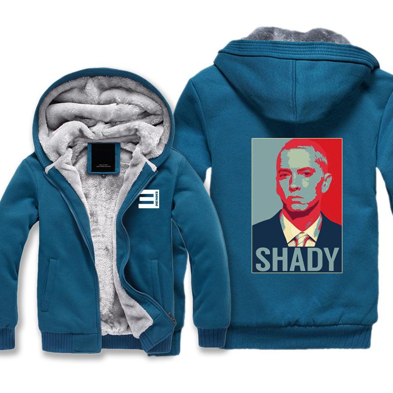 Eminem Jackets - Solid Color Eminem Slim Shady Super Cool Fleece Jacket