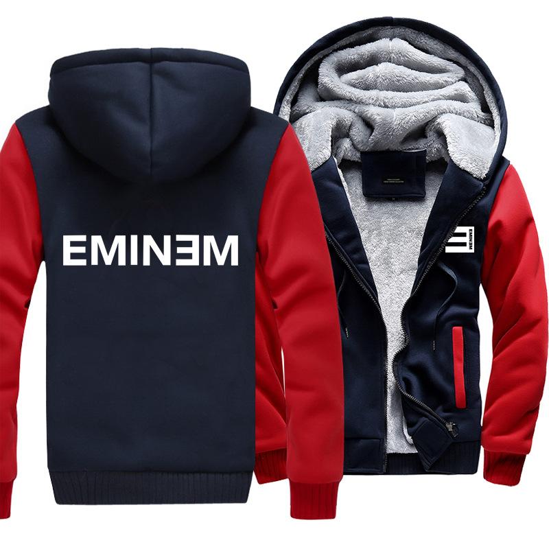 Eminem Jackets - Solid Color Eminem Logo Icon Super Cool Fleece Jacket