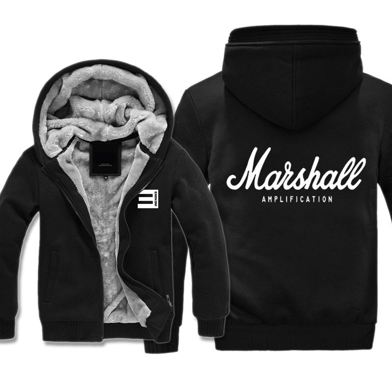 Eminem Jackets - Solid Color Eminem Marshall Super Cool Fleece Jacket