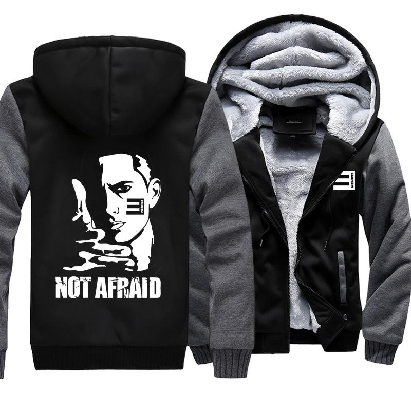 Eminem Jackets - Solid Color Eminem Not Afraid Super Cool Fleece Jacket