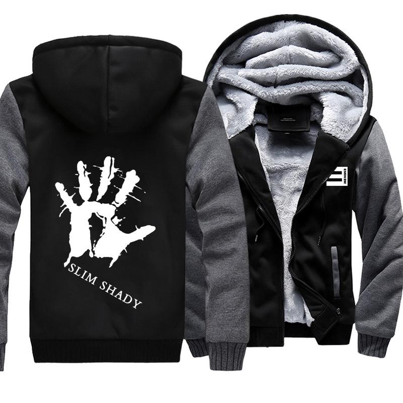 Eminem Jackets - Solid Color Eminem Slim Shady Series Super Cool Fleece Jacket