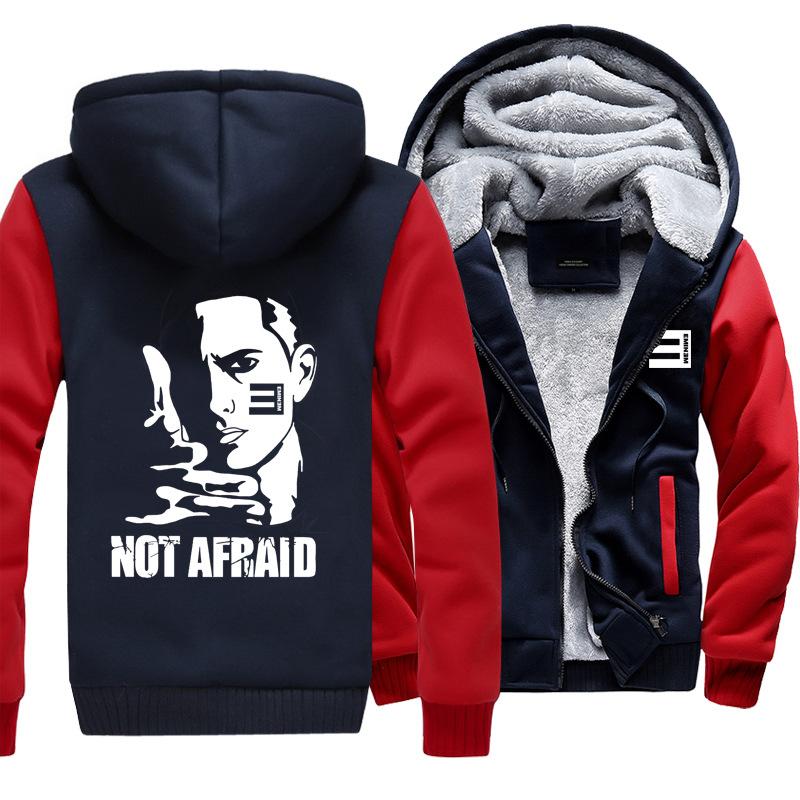 Eminem Jackets - Solid Color Eminem Not Afraid Super Cool Fleece Jacket