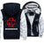 Rammstein  Jackets - Solid Color Rammstein Red Sign Fleece Jacket