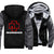 Rammstein  Jackets - Solid Color Rammstein Series Red Logo Icon Super Cool Fleece Jacket