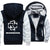 Rammstein  Jackets - Solid Color Rammstein White Sign Fleece Jacket