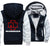 Rammstein  Jackets - Solid Color Rammstein Series Red Logo Icon Super Cool Fleece Jacket