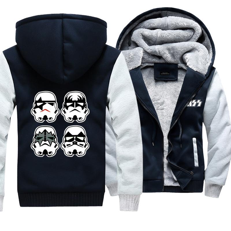 Kiss Jackets - Solid Color Kiss Series Star Wars Super Cool Fleece Jacket