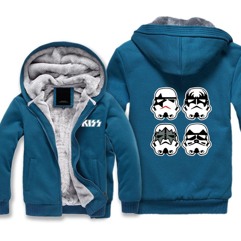 Kiss Jackets - Solid Color Kiss Series Star Wars Super Cool Fleece Jacket