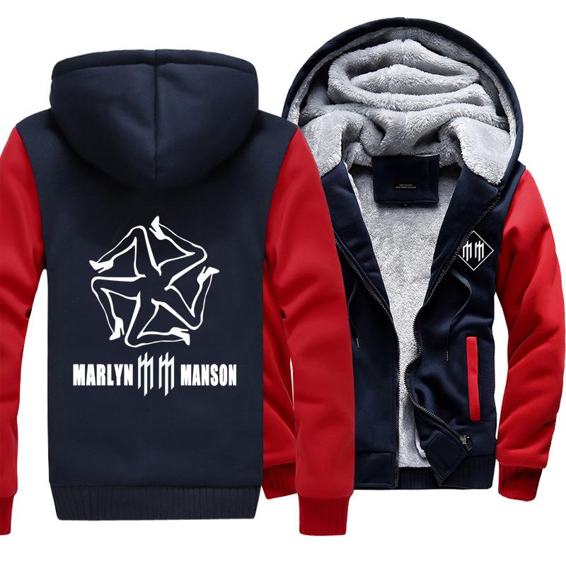 Marilyn Manson Jackets - Solid Color Marilyn Manson Music Album Super Cool Fleece Jacket