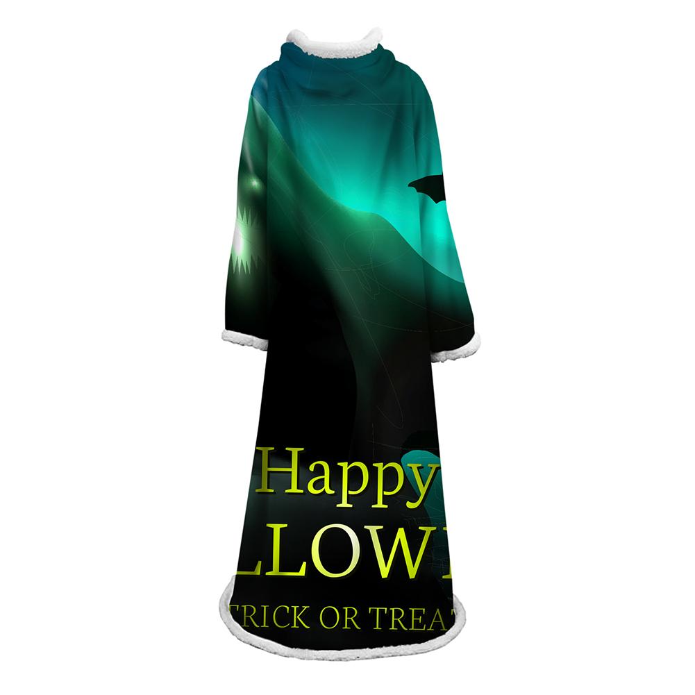 3D Digital Printed Blanket With Sleeves-Blanket Robe Halloween Party