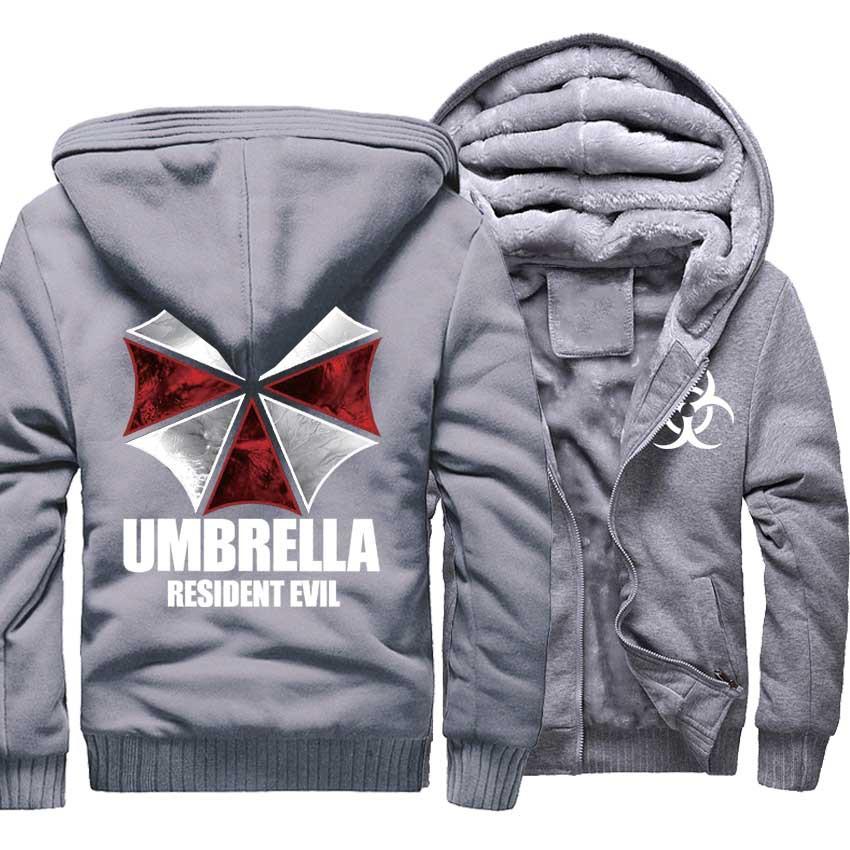 Resident Evil Jackets - Solid Color Resident Evil Series Logo Icon Super Cool Fleece Jacket