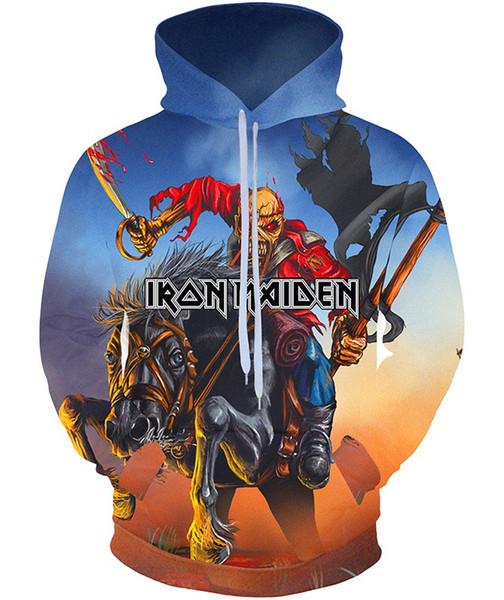 Iron Maiden Hoodie Sweatshirt - Unisex Real Dead One 3D Print Hoody Pullover