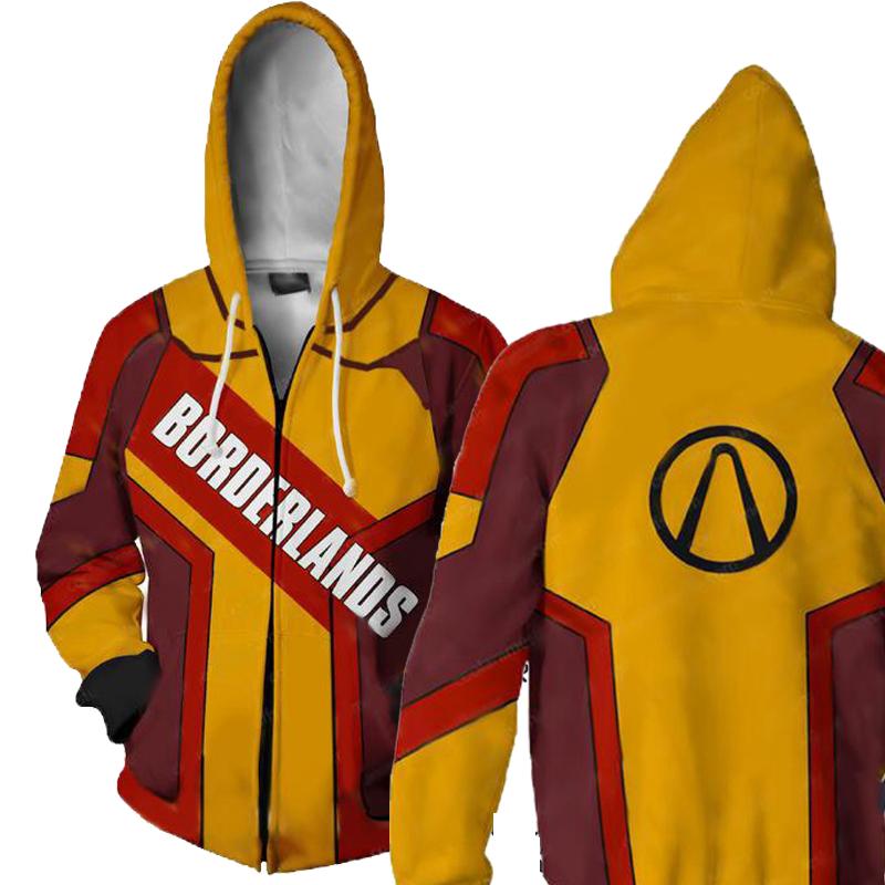 Borderlands Hoodies- Zip Up Black Logo Hoodie