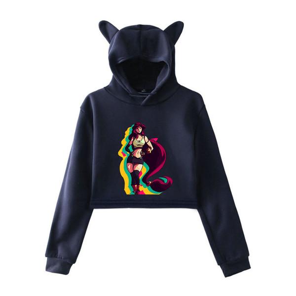 New Final Fantasy VII Girls Multicolor Short Harajuku Leisure FF7 Hoodies