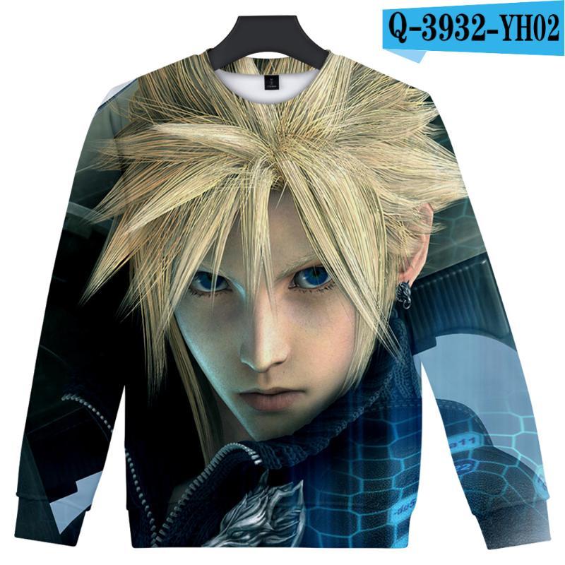 2019 Final Fantasy Harajuku O-Neck Long Sleeves Sweatshirt