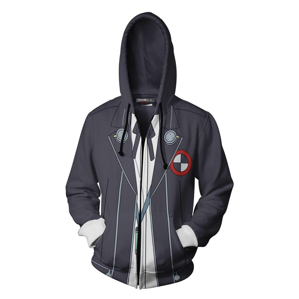 Unisex Junpei Iori Hoodies Game Persona 3 Zip Up 3D Print Jacket