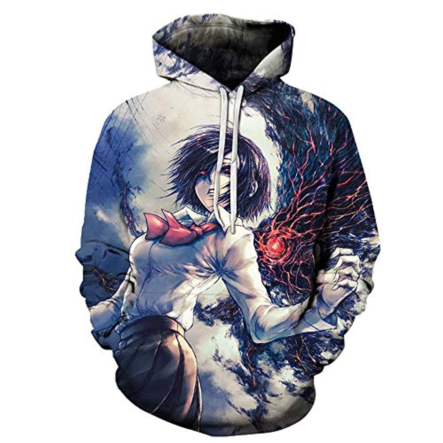 Anime Tokyo Ghouls Ken Kaneki 3D Print Hoodies