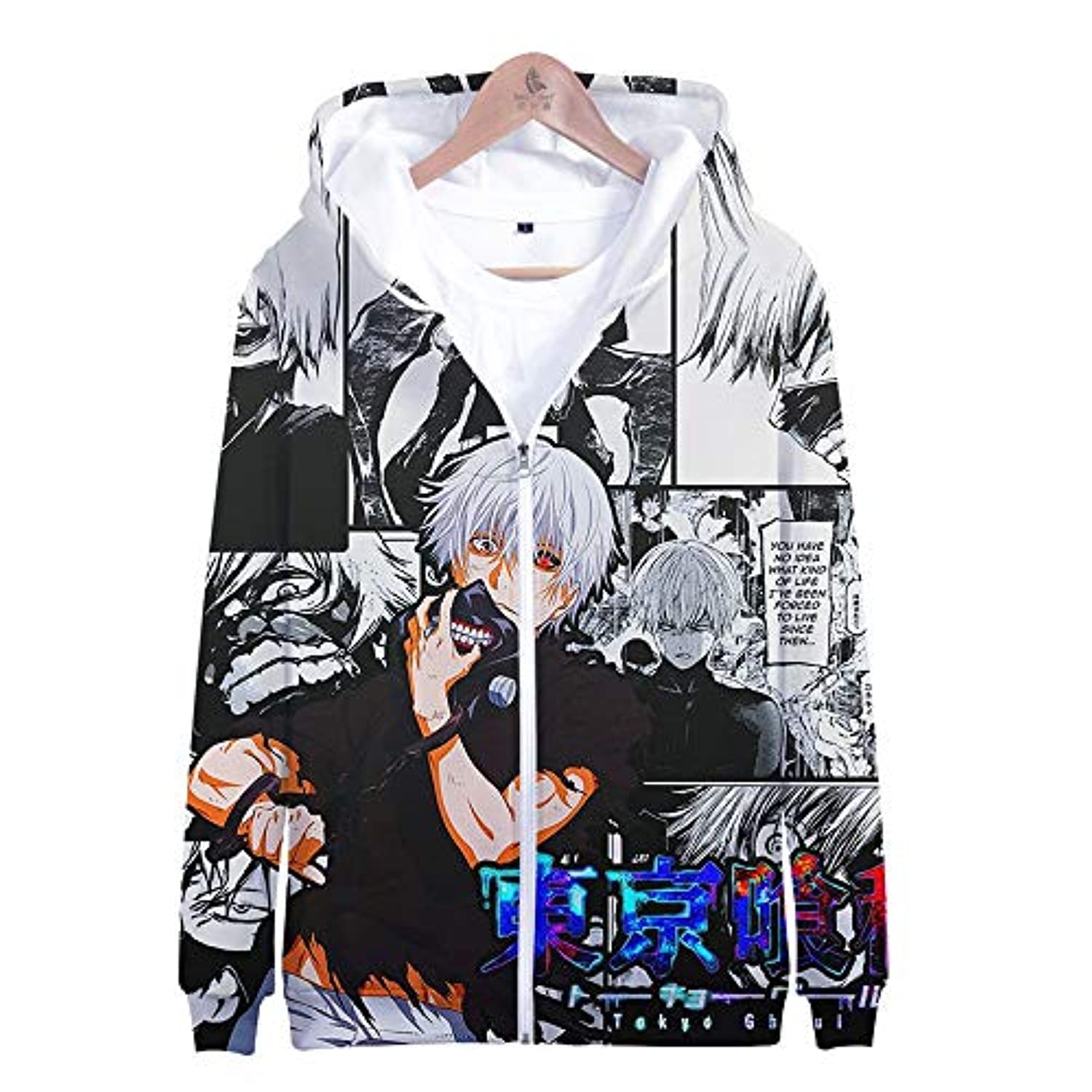 Anime Tokyo Ghoul Hoodie - Kaneki Ken Jacket Hoody Pullovers