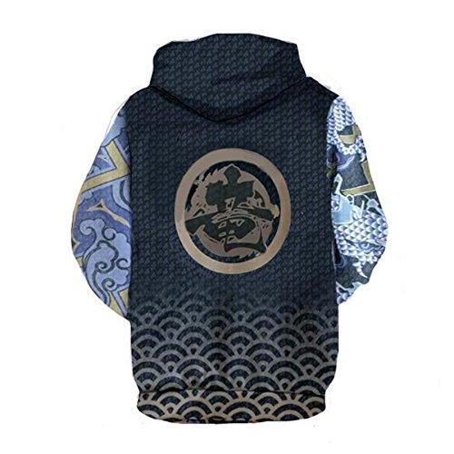 Unisex Shimada Hanzo Hoodies Overwatch Pullover 3D Print Hoodies
