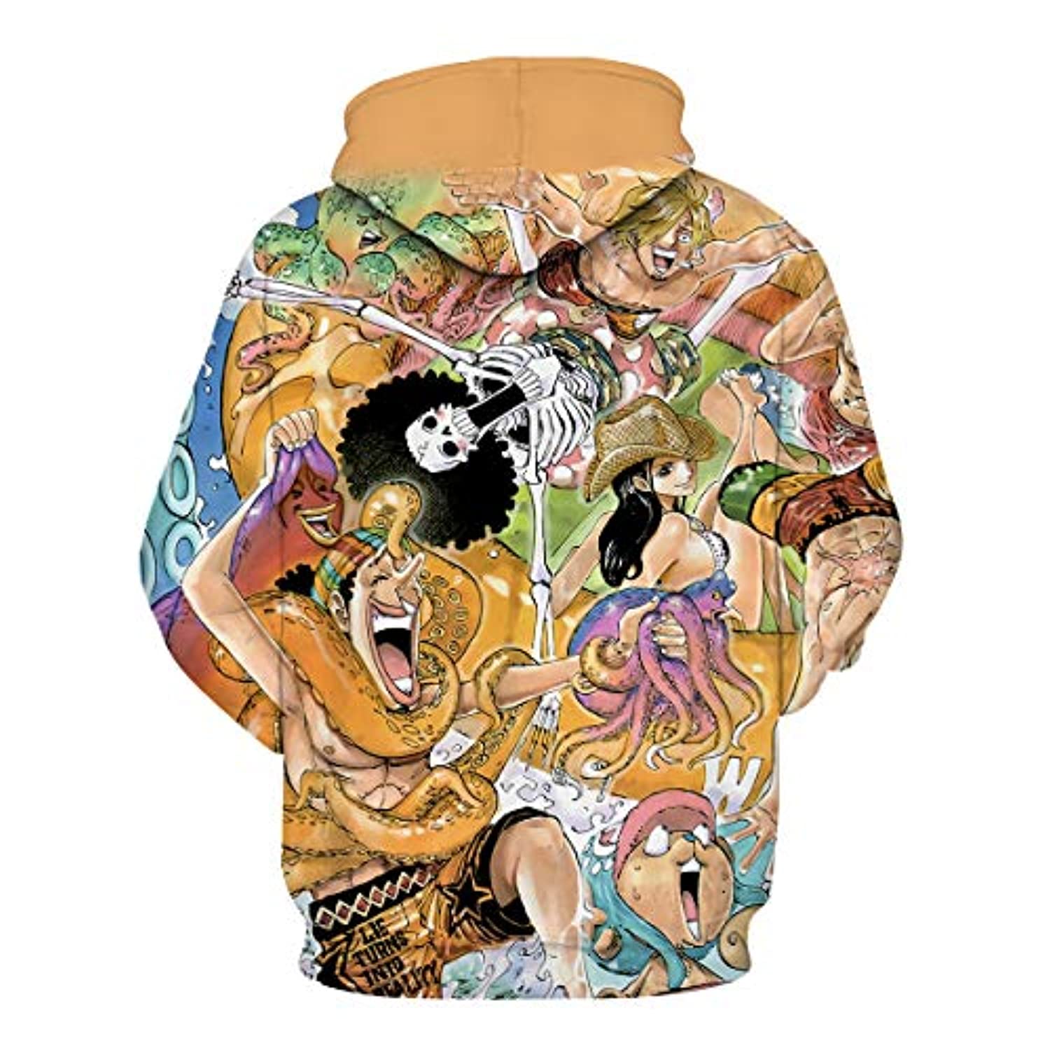 Anime One Piece 3D Printed Pullover Sweatshirt - Unisex Luffy Hoodie