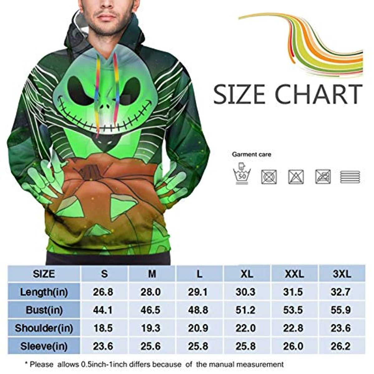 Unisex The Nightmare Before Christmas Novelty Hoodie Sweatshirt