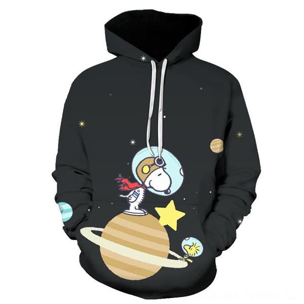 3D Printed Snoopy Digital Casual Hoodie Pullover Sweatshirt