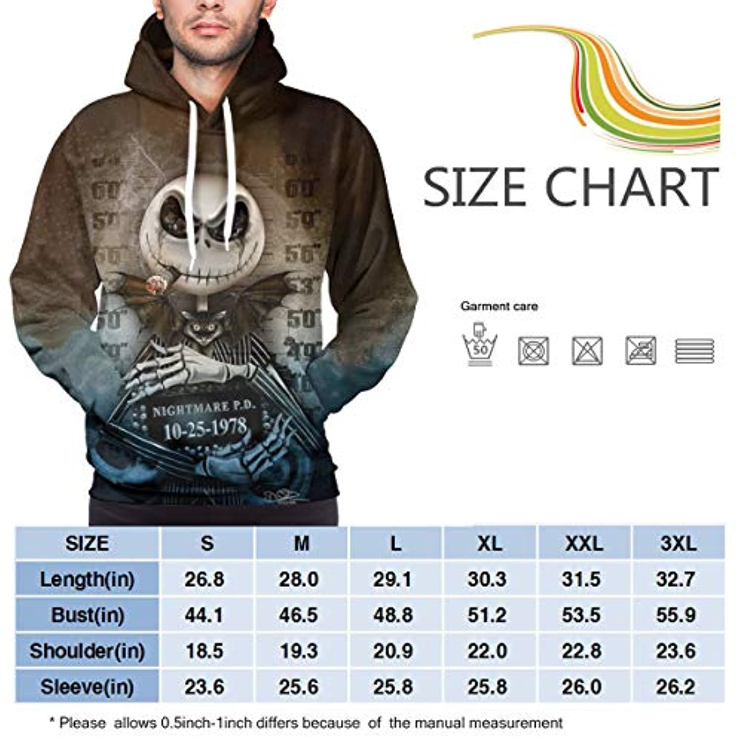 Unisex The Nightmare Before Christmas Sweatshirt Hoodie