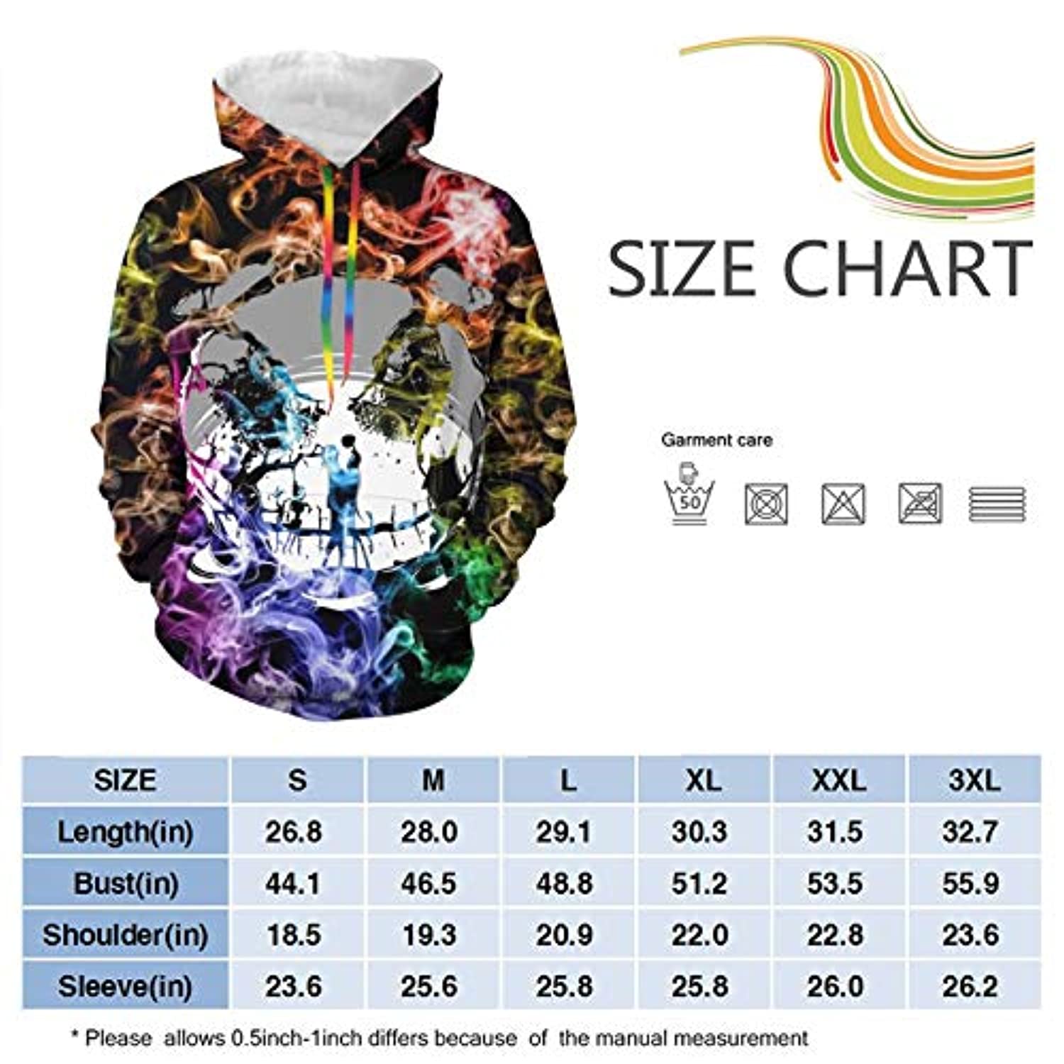 Nightmare Before Christmas Jack Skellington Hooded Sweatshirt Pullover Hoodie