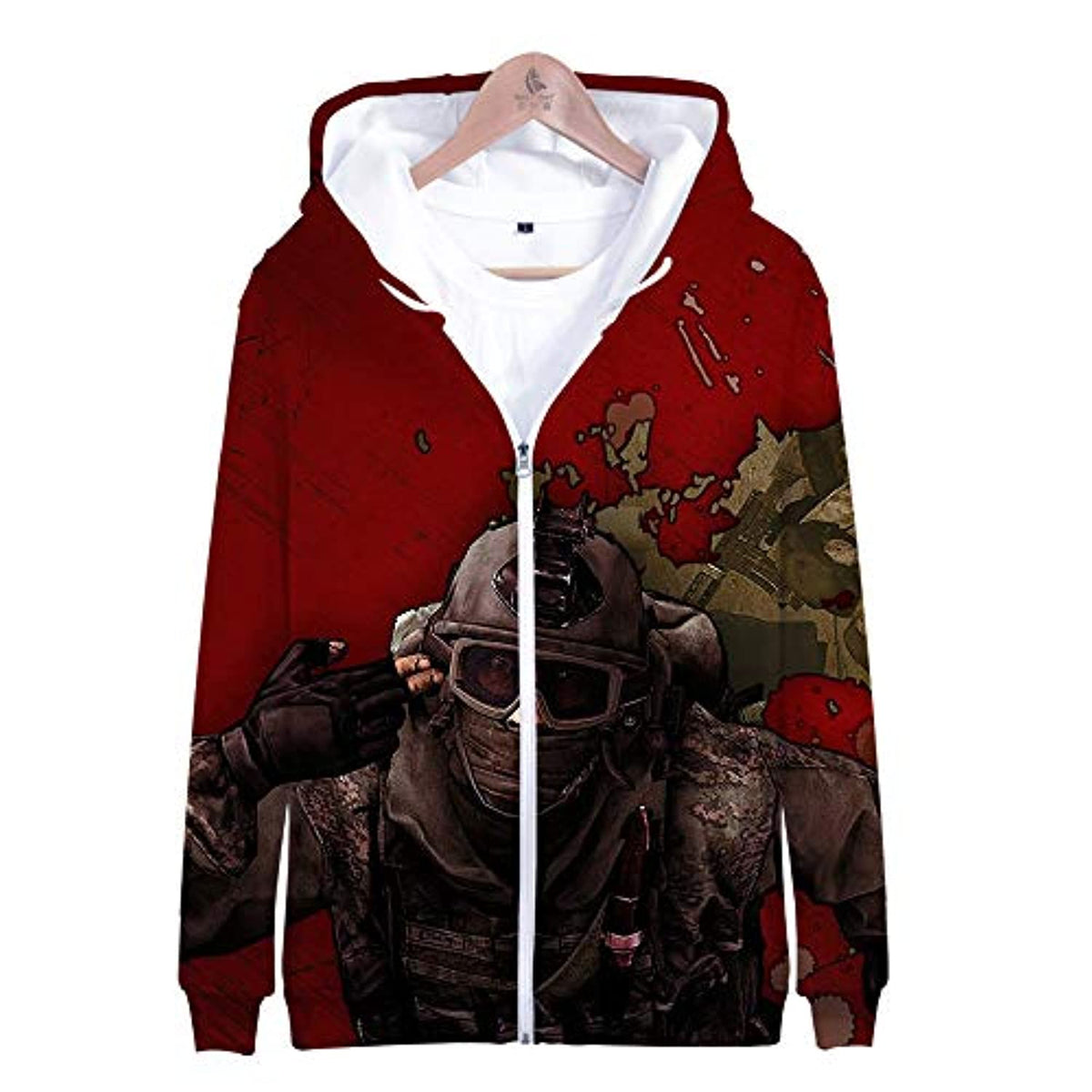 Borderlands 3 Hoodie - Unisex 3D Zipper Hooded Sweatshirts