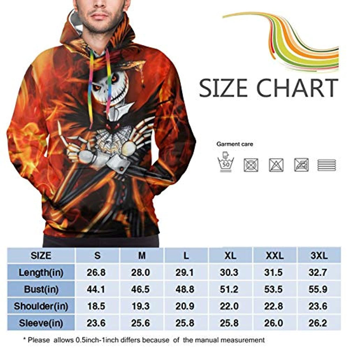 Unisex The Nightmare Before Christmas Novelty Hoodie Sweatshirt