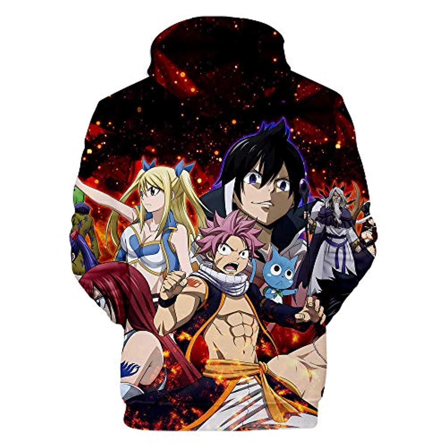 Anime Fairy Tail Hoodie - Natsu Dragneel Jacket Hoody Pullovers Sweatshirt