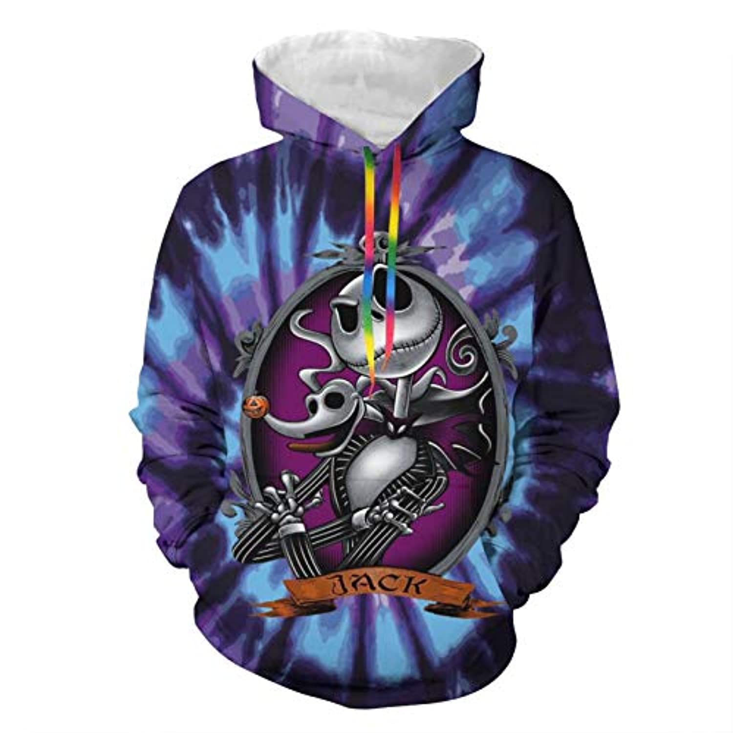 Nightmare Before Christmas Jack Skellington Print Hooded Sweatshirt Hoodie