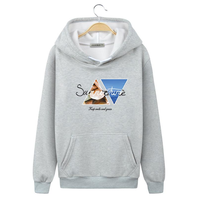Harajuku Style Hoodies - Solid Color Harajuku Style Icon Series Fashion Fleece Hoodie
