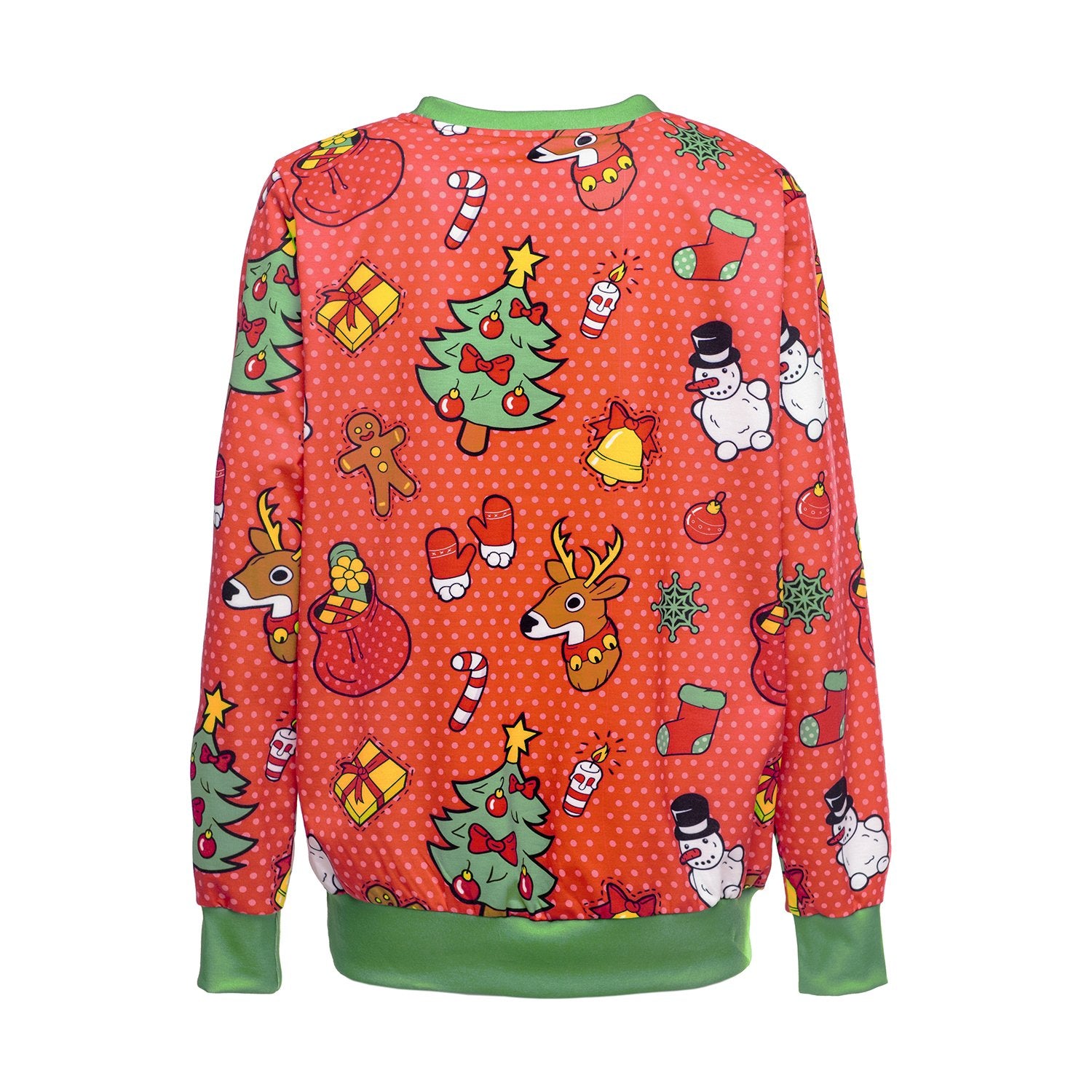 Christmas Sweatshirts - Happy Christmas Deer Icon Cute 3D Sweatshirt