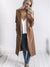 Women Trench Coat Long Sleeve Pocket Overcoat