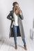 Women Trench Coat Long Sleeve Pocket Overcoat