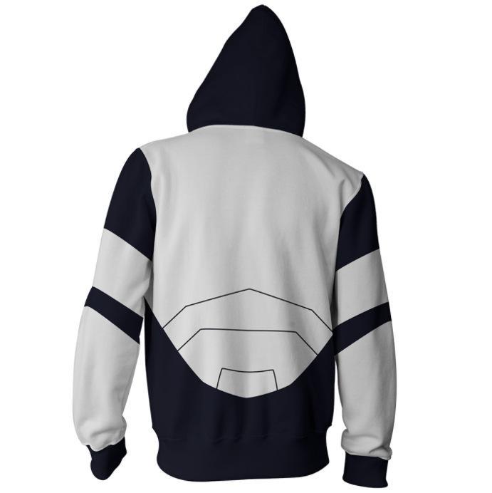 3D Printed Monoma Neito Hoodie - My Hero Academia Zip Hooded Sweatshirts