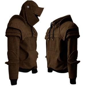 Men's Coats - Medieval Style Hoodie Duncan Armored Knight Garb Tops