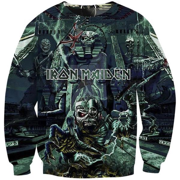 Iron Maiden Pullover 3d Print Jumper Killers Eddies Rock Music Band Sweatshirt