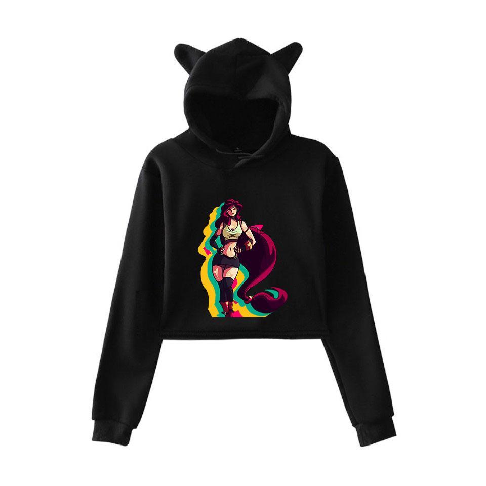 New Final Fantasy VII Girls Multicolor Short Harajuku Leisure FF7 Hoodies