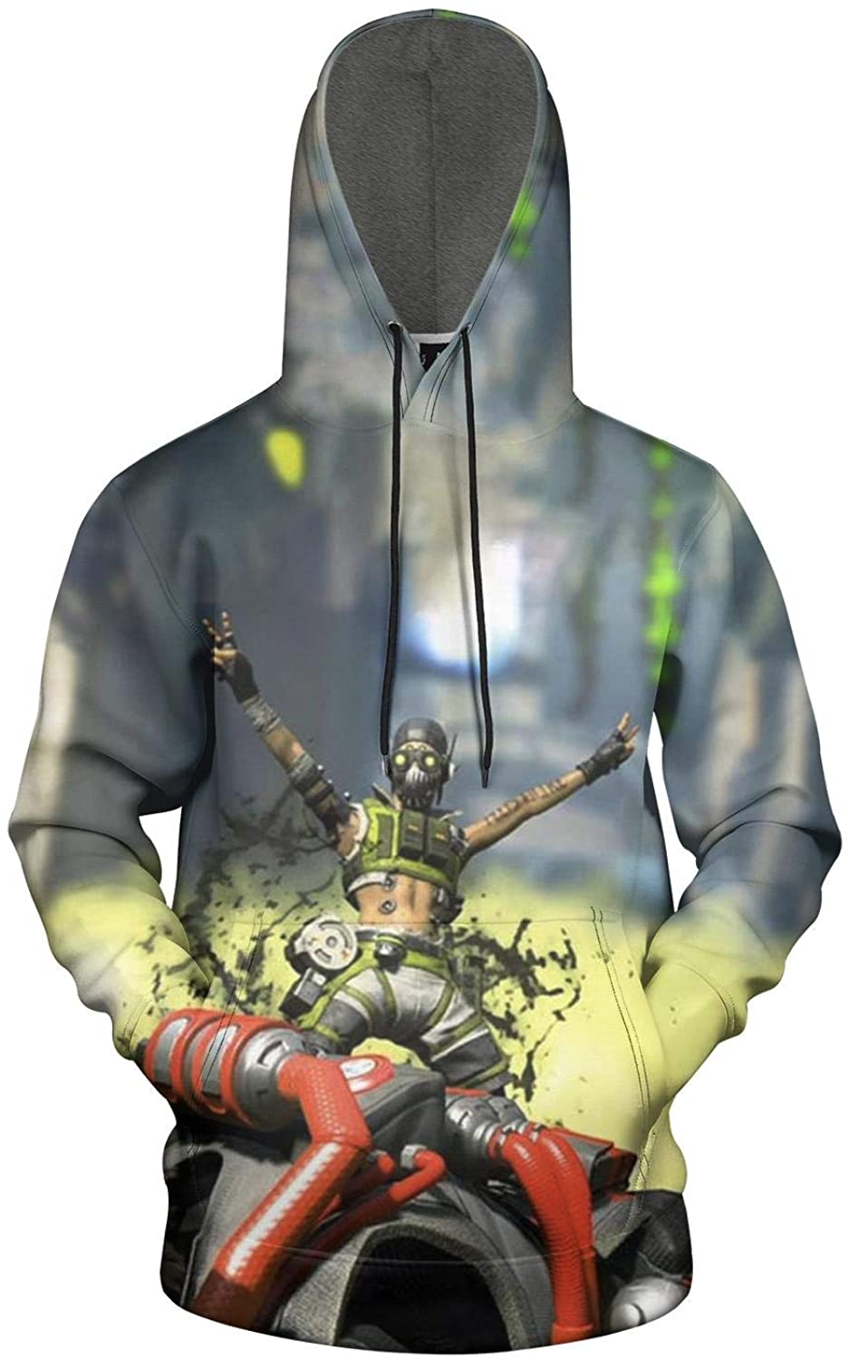 3D Printed Apex Legends Funny Drawstring Pocket Pullover Hoodie Sweatshirt